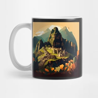 Machu Picchu Peru Illustration Drawing Mug